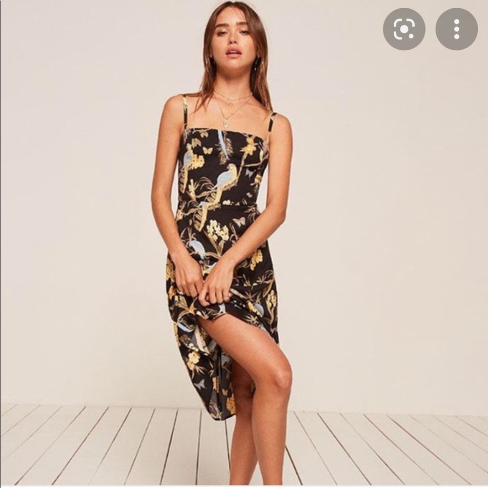 Reformation Afternoon Dress in Avairy
